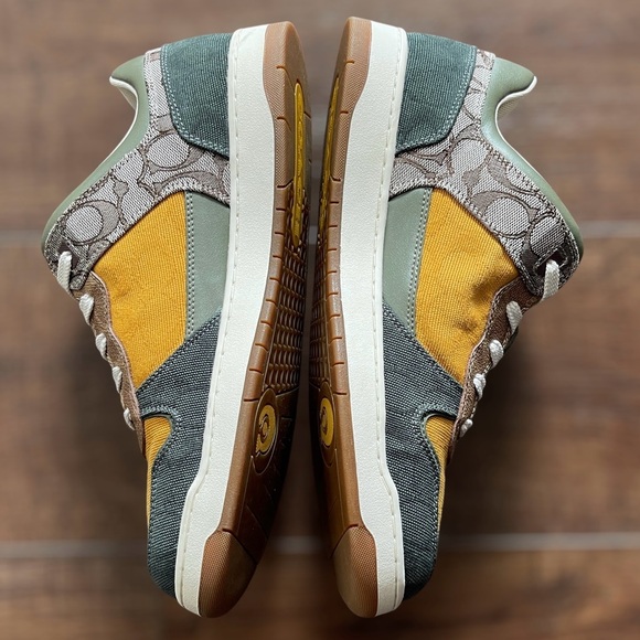 COACH C201 Mixed Signature 3 Sneakers• Size 10D • Men • This Color is Deadstock - Picture 4 of 16